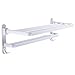 Produktbild HONGYANDAI Punch-Free Handtuchhalter Raum Aluminium Bad Regal (Weiß, 600 * 225 * 205mm)