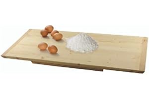 REPLOOD Spianatoia Asse Stendi Pasta in Legno Massello di Abete per Impastare Pasta Fresca Pizza Pane e Dolci (90x55)