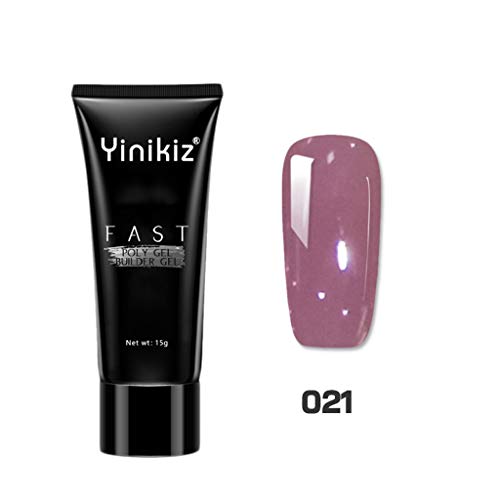DressLksnf Esmalte de Uñas Semipermanente Pelable de Brillo con Lentajuelas de Uñas Gel UV LED Larga Duración para Salón de Uñas Pintauñas 3 en 1Secado Rápido