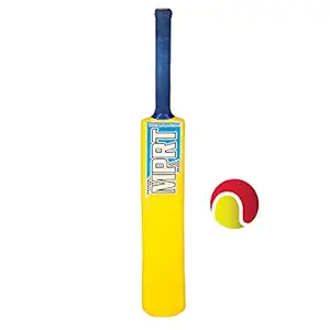 MPRT Plastic Cricket Bat for Kids, Boys | Bat Ball Set for Kids (Yellow)