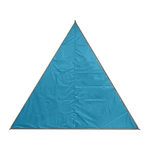 Outdoor Awning, Triangle Waterproof Oxford Cloth Lightweight Sun Shade Canopy, UV Resistant for Picnic Camping(Blue)