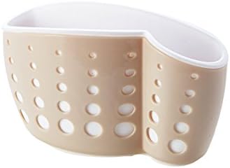 Birdsound Kitchen Sucker Sink Shelf Sponge Tableware Drain Rack Storage Organizer Basket (Khaki)