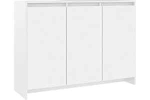vidaXL Credenza Bianca 102x33x75 cm in Truciolato