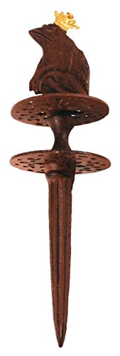 Esschert TG34 Design, Halter (Pflock) für Schlauch- Frosch, Gusseisen, 32 x 10 x 10 cm