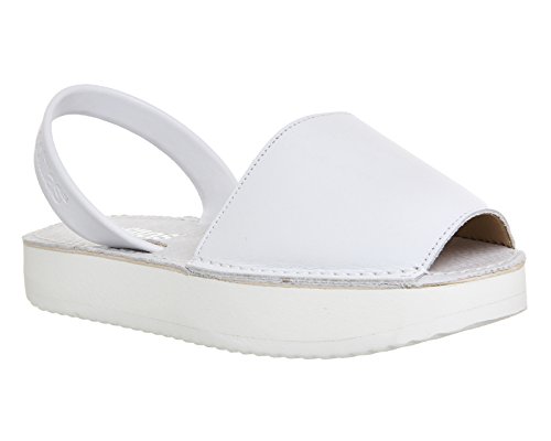 SolillasBlanco Flatform | White Leather Menorcan Sandals
