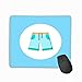 Produktbild Mousepad Custom Design Gaming Mouse Pad Rubber Oblong Mouse Mat 11.81 X 9.84 Inch Denim Shorts Outline icon linear Style Sign Mobile Concept Web Design Jeans Simple line Symbol Logo