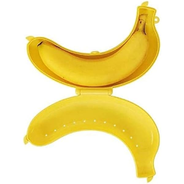 Buy SUNISA Virgin Plastic Banana Shape Lunch Box for Kids Online