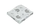 Asmi Mehrzweck Moltontuch Elefant grau 40x40 cm Set 3St.