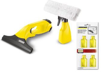 Preisvergleich Produktbild Kärcher WV50 Fenstersauger mit 4er-Packung Reiniger