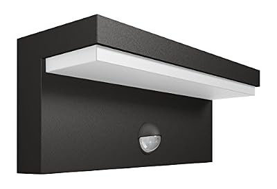 Philips luminaire extérieur LED applique avec détection Bustan gris lumière blanc chaud
