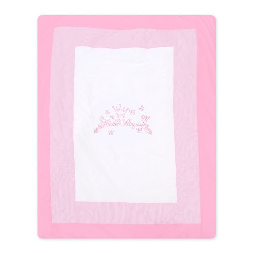 Krabbel- und Spieldecke von Kleiner Prinz oder Kleine Prinzessin in Blau, Rosa oder Cream, Farbe:Rosa;Motiv:Kleine Prinzessin