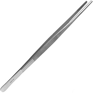 May - Terrarium-Pinzette 30 cm lang - Futterpinzette - Futterzange - gerade Ausführung - Edelstahl