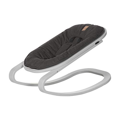 Preisvergleich Produktbild Wippe UP gray wash Kidsmill + Polster anthrazit Babywippe grau