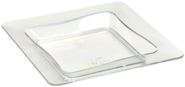 3"x3" Clear Mini Canape / Dessert/ Tasting Dish Packed 1x10 6200-CL