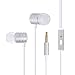 Duractron Premium In-Ears Stereo Kopfhörer/In Ear Ohrhörer mit Schutz vor Schweiß&Lärm inklusive Mikrofon kompatibel mit iPhone/iPad/iPod und Samsung bzw andere Android-Geräte usw (Weiß)