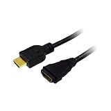 Tipo de genero: macho/hembra LogiLink CH0058 - Cable HDMI (v1.4, macho/hembra, 5 m) negro