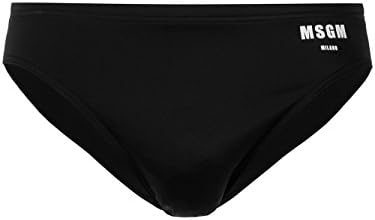 MSGM Men's 2440Mf0118406099 Black polyamide Trunks
