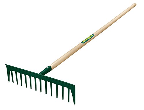 Fiskars DuoPro – Rechen 14 Zinken, gerade, mit Griff)