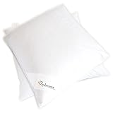 7dreams® 3 Kammer Daunen Feder Kopfkissen Gänseflaum 2er Set - Deutsches Qualitätsprodukt - 80x80cm - 1060g Füllgewicht 7dreams® 3 Kammer Daunen Feder Kopfkissen Gänseflaum 2er Set - Deutsches Qualitätsprodukt - 80x80cm - 1060g Füllgewicht