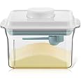 Termichy Dispenser Per Latte In Polvere 400ml (14oz) - Contenitore Ermetico Con Cucchiaio E Raschietto - Rosa
