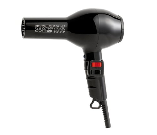 Haartrockner Haarfön New Magic mit 1800 Watt, schwarz, AC Motor mit Düse
