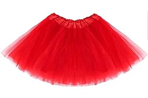 Flovel Faldas de Tutu de Danza para Mujeres Tutu de Tul Faldas Cortas de Ballet Tutu Falda en Capas Disfraz de Fiesta para Mujeres y Niñas