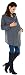 Zeta Ville - Women's Maternity Waterfall Knit Coat Wrap Cardi Lightweight - 335c (Graphite, UK 14/16)