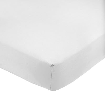 AmazonBasics Drap-housse en polycoton 200 fils Blanc 160 x 200 x 30 cm