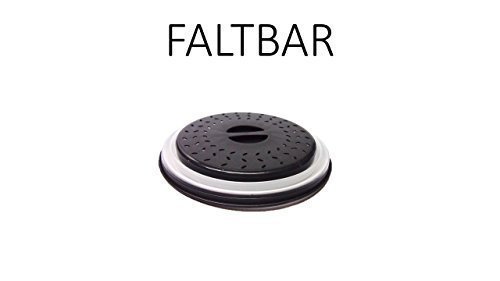 NEU bei Amazon die faltbare Tellerabdeckhaube schwarz 27 cm endlich Platz in der Küche und im Geschirrspüler einfach leicht zu reinigen von Conny Clever®