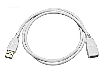 TERABYTE 1.50 Meter USB Extension Cable USB to USB 3.0 Data Transfer Cord Male To Female Extension USB Cable (Extend USB Port, White)