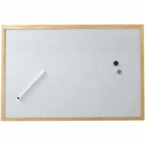 Preisvergleich Produktbild 10 x Maul Whiteboard mit Holzrahmen 60x90cm
