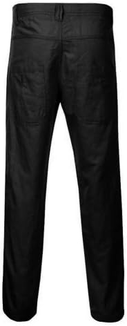 Alexanders of London Linen Drawstring Trousers - Black / Beige