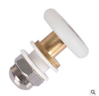 LESOLEIL 6 Stück Raddurchmesser Duschtür Rolle Laufrad 25mm - 4