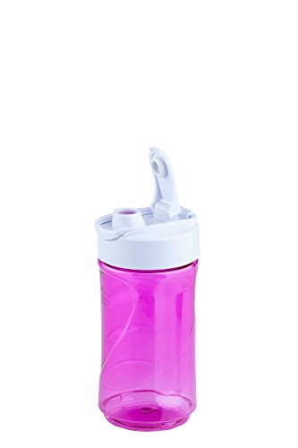 Smoothie-Maker TO GO inkl 2 Trinkbecher Mini-Blender Mixer Ice Crusher Standmixer Mixer Eiweiß Protein Shaker, (Pink) - 5