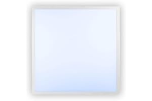 ‎ENOVALITE ENOVALITE LED Panel 62 x 62 cm - 36 W 6000 K Cool White 3600 lm Flicker-Free - Flat Recessed Light for Grid Ceiling - LED Ceiling Light Panels - with 230 V Brand Power Supply - 620 x 620 x 0.9 mm