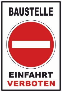 Ausfahrt / Einfahrt freihalten Schild -155s- Tag und Nacht freihalten 29,5cm * 20cm * 2mm, mit 4 Eckenbohrungen (3mm) inkl. 4 Schrauben - 6