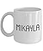 Produktbild XIEXING Strong Stability Durable Unique Gift for Mikayla 11oz White Coffee Kaffeebecher - Person Name