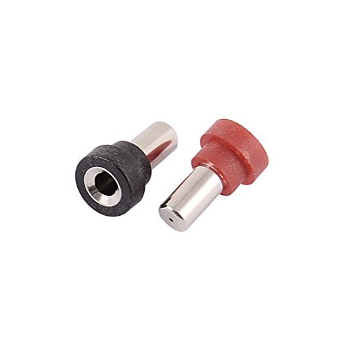 Preisvergleich Produktbild DealMux 2ST 4mm Bananen-Buchse Buchse Lautsprecherkabel-Kabel-Stecker-Adapter Rot Schwarz