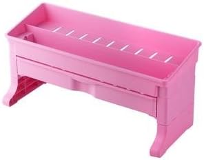 &amp;ZHOU Kitchen supplies,Double layer, drawer type, storage rack, bathroom desk finishing, thick plastic kitchen supplies seasoning bottle storage rack , pink