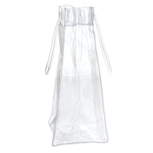 LUOEM Transparente Wine Ice Bag Kühltasche mit Griff - 4