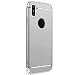 Produktbild MMLC iPhone XS 5.8 inch Hülle, 3 in 1 Ultra Dünner Harter Anti-Kratzer Stoßfestes Elektrodengestell mit Beschichteter Oberfläche Ausgezeichneter Griff-Fall für Apple iPhone Xr 6.1 (Silver)