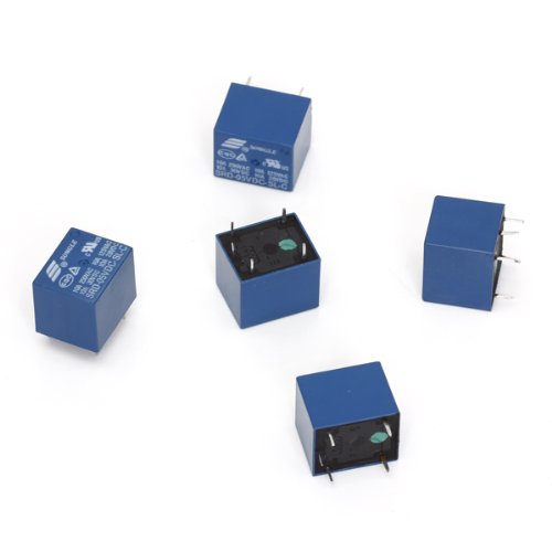 TOOGOO(R) 5 Stueck 5V DC Mini Power Relay PCB Typ Leistungsrelais