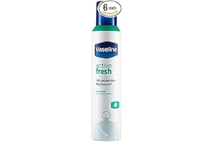 DOVE Vaseline Active Fresh Lot de 6 déodorants anti-transpirants en aérosol 250 ml