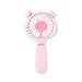 Produktbild OUNONA Tragbare Handheld-Fans Mini-Torten-Handheld USB, wiederaufladbar, MOUTDOOR Desktop Lüfter mit für Zuhause und Reisen – schwarz rosa rose