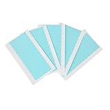 60pcs Hair Extension Tape Tabs Pre-cut Double Sided Adhesive for Hair Weft Replacement 4 x 0.8cm (Blue)