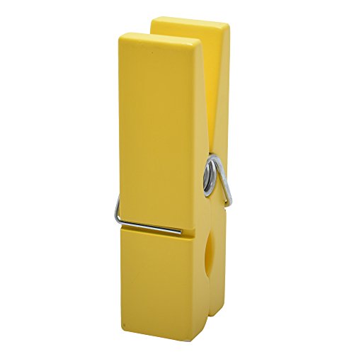 Mega Klammer Memoklammer Memoclip Riesenklammer Notizhalter Bildhalter | 5x20x7 cm | gelb - 2