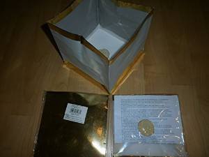 60 Wasserlaterne Wasserlampion mit Teelicht Papierlaterne 15 cm - gold