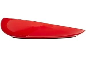 HOMECRAFT Sammons Preston, Assiette ronde à rebord haut et fond incliné, rouge, incassable de 20cm de diamètre, avec fond rembourré en caoutchouc antidérapant pour une alimentation autonome