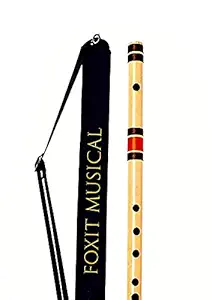 Foxit Bamboo Flutes C Sharp 7 Hole Right Hand Bansuri Size 19 inches (With Free Carry Bag)