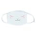 Produktbild Seawood Weiße Mundschutz-/Anti-Staub-Gesichtsmaske mit niedlichen Emoticons / Kaomojis, 2 Stück 15 7.87" x 3.54"
